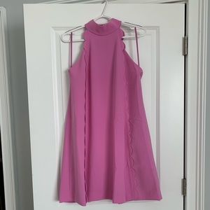 Ted Baker dress pink/purple w scallops & pockets